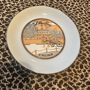 Vintage Williamsburg Virginia Souvenir Plate Made in Japan Governor’s Palace